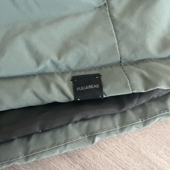 Pull&Bear Green Olive Jacket Size S - Picture 5 of 9